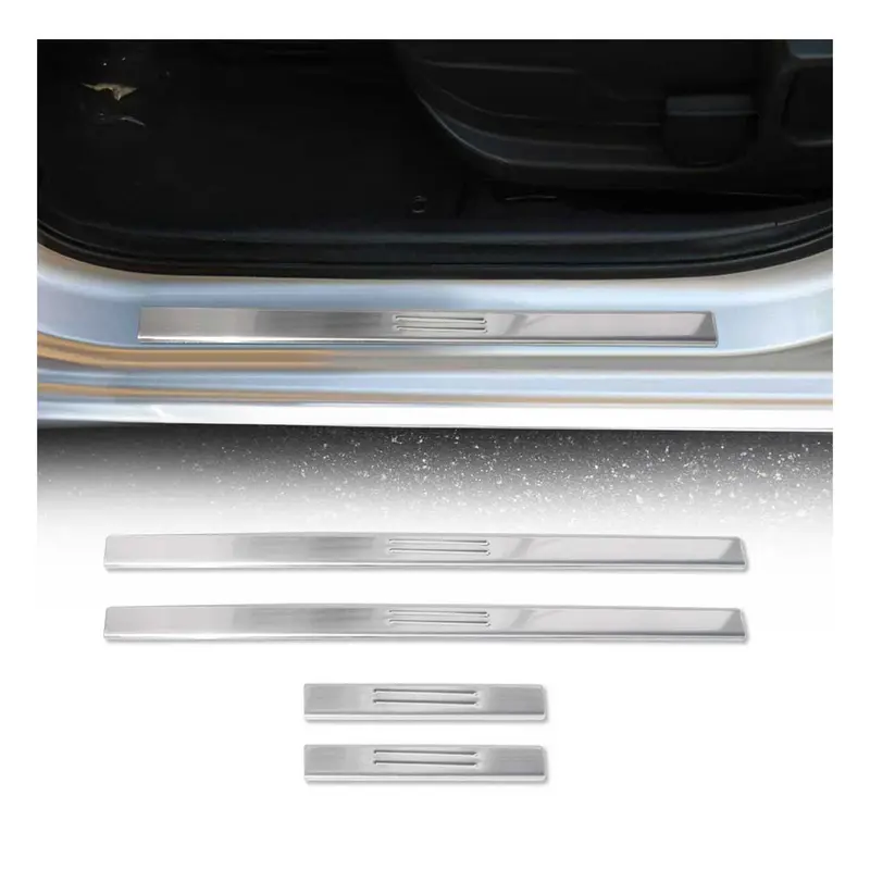 Protection Seuils de portes pour BMW X5 E70 2006-2013 en acier Chromé 4Pcs