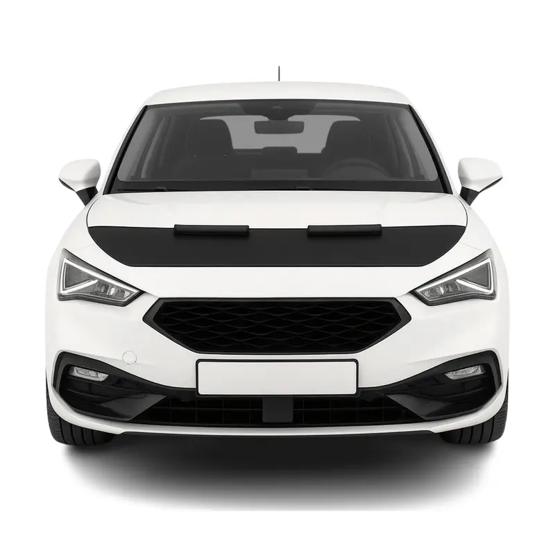 Protège Capot - Masque De Voiture pour Seat Leon 2020-2026 HB En Vinyle Noir