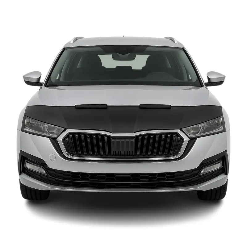 Protège Capot - Masque De Voiture pour Skoda Octavia Combi 2020-2026 Vinyle Noir