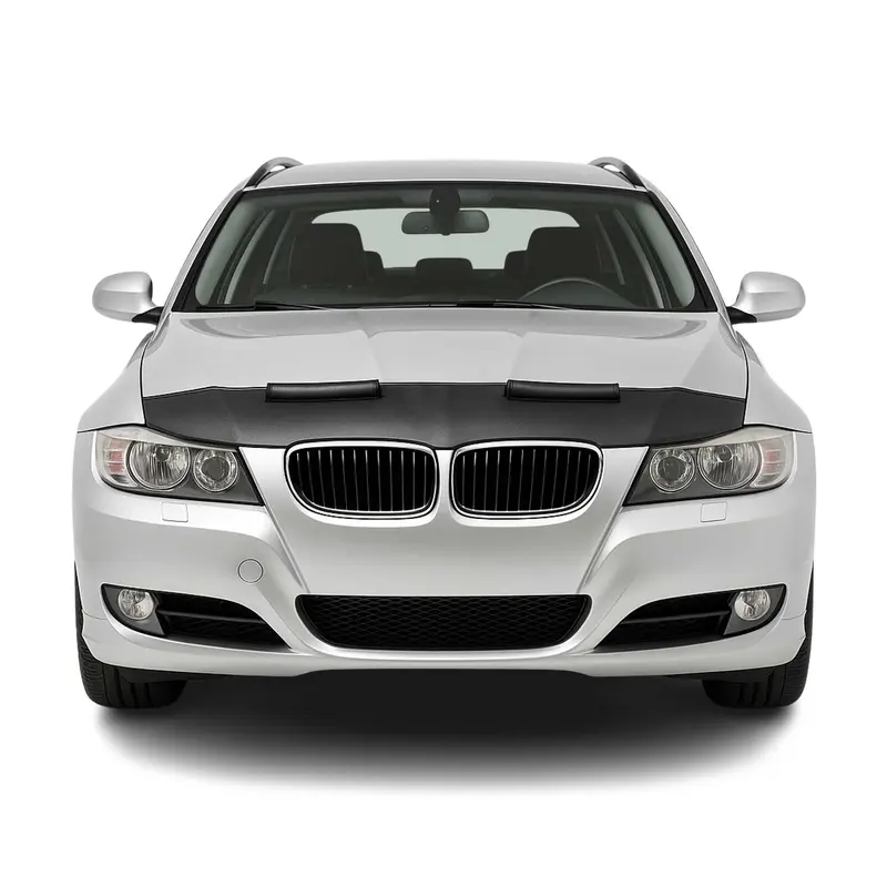 Protège capot Masque pour BMW Série 3 E90 E91 Berline Break 2004-08 vinyle Noir