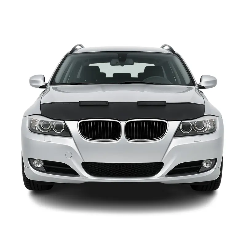 Protège capot Masque pour BMW Série 3 E90 E91 Berline Break 2008-12 vinyle Noir
