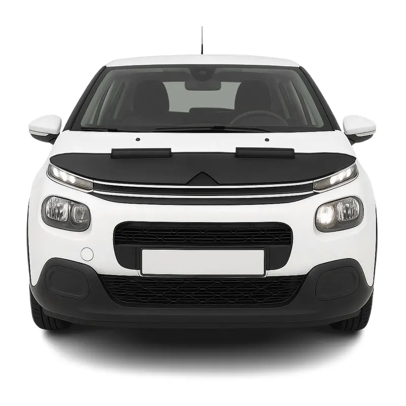 Protège Capot pour Citroen C3 2016-2024 Masque de voiture vinyle Noir