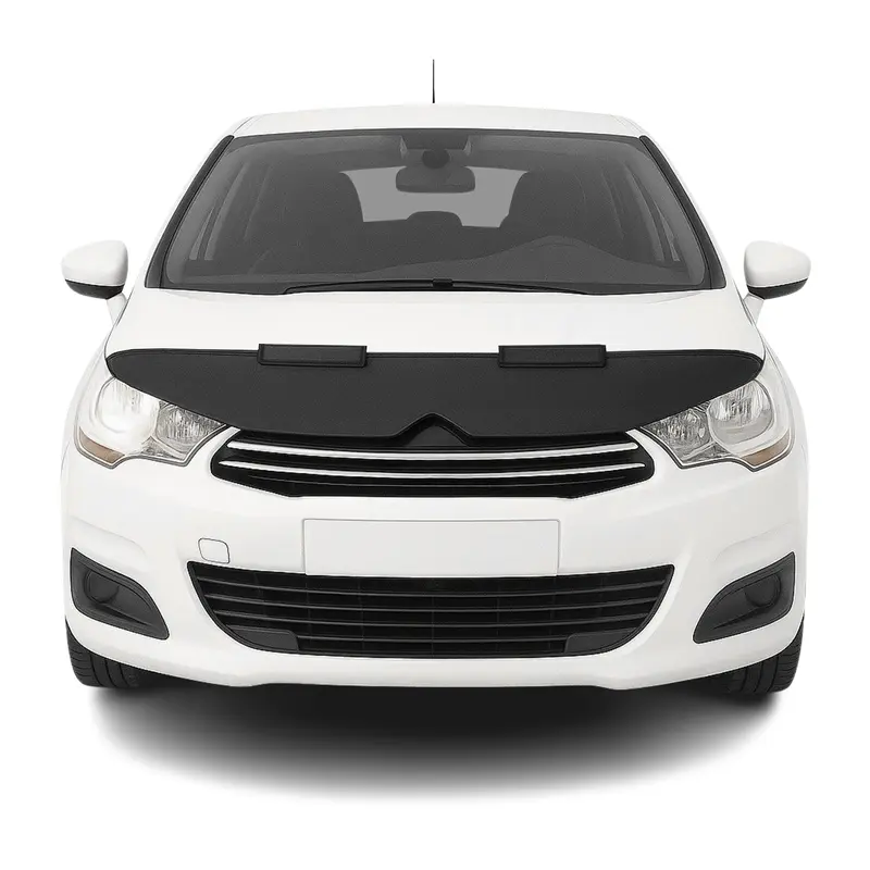 Protège Capot pour Citroen C4 2010-2020 Masque de voiture vinyle Noir