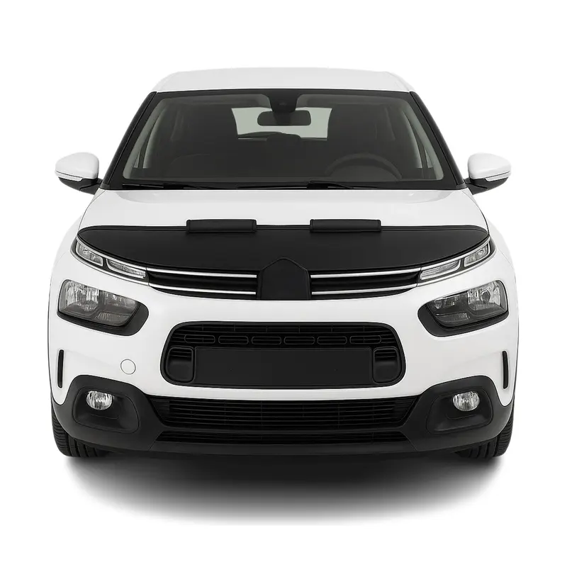 Protège Capot pour Citroen C4 Cactus 2014-2018 Masque de voiture vinyle Noir