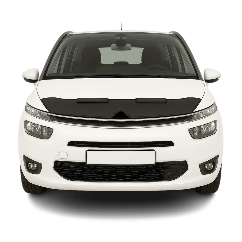Protège Capot pour Citroen C4 Picasso 2013-2018 Masque de voiture vinyle Noir