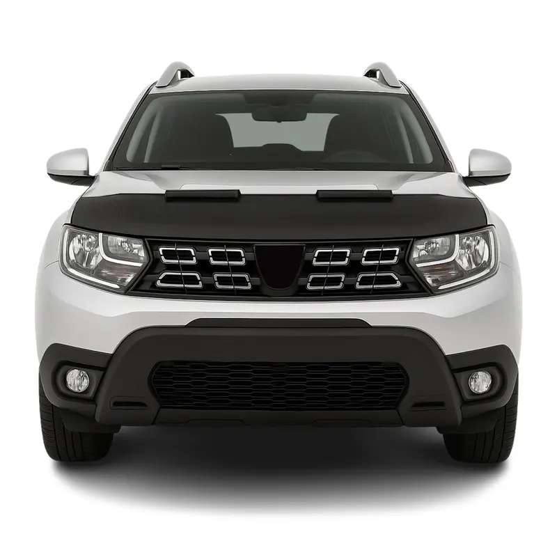 Protège Capot pour Dacia Duster 2018-2024 Masque de voiture vinyle Noir