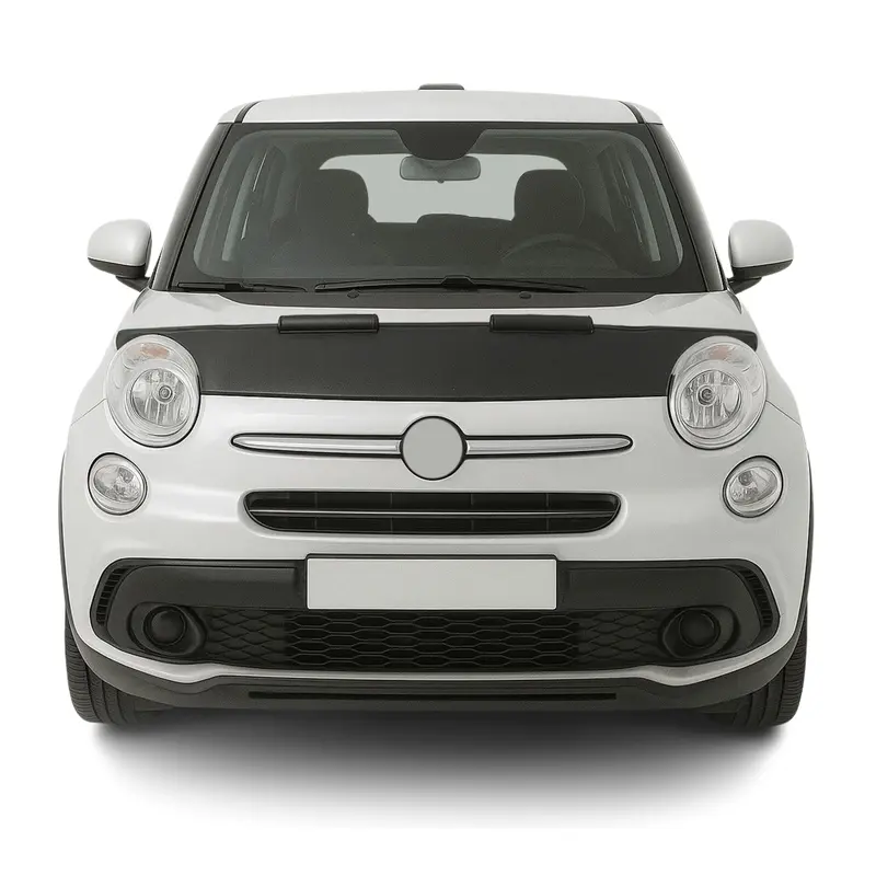 Protège Capot pour Fiat 500L 2013-2021 Masque de voiture vinyle Noir
