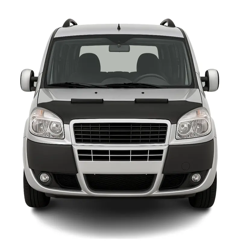 Protège Capot pour Fiat Doblo 2006-2010 Masque de voiture vinyle Noir