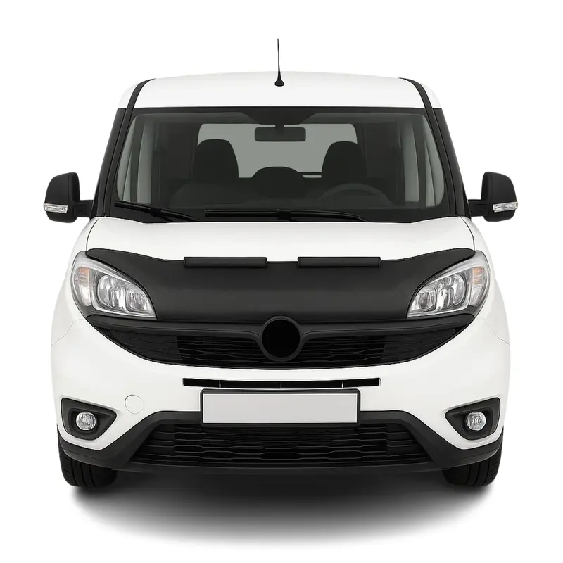 Protège Capot pour Fiat Doblo 2015-2021 Masque de voiture vinyle Noir