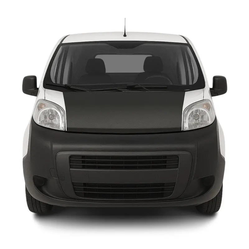 Protège Capot pour Fiat Fiorino Qubo 2007-2021 Masque de voiture vinyle Noir