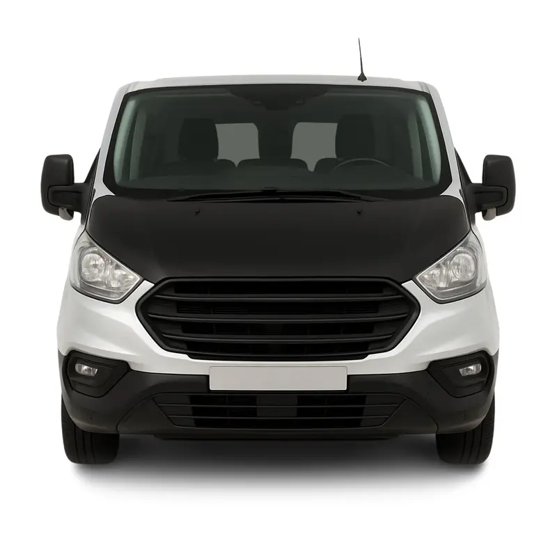 Protège Capot pour Ford Tourneo Transit Custom 2018-2024 Masque vinyle Noir