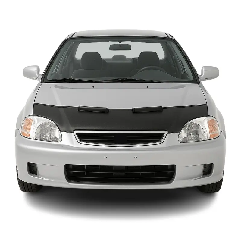 Protège Capot pour Honda Civic 1995-2000 Masque de voiture vinyle Noir