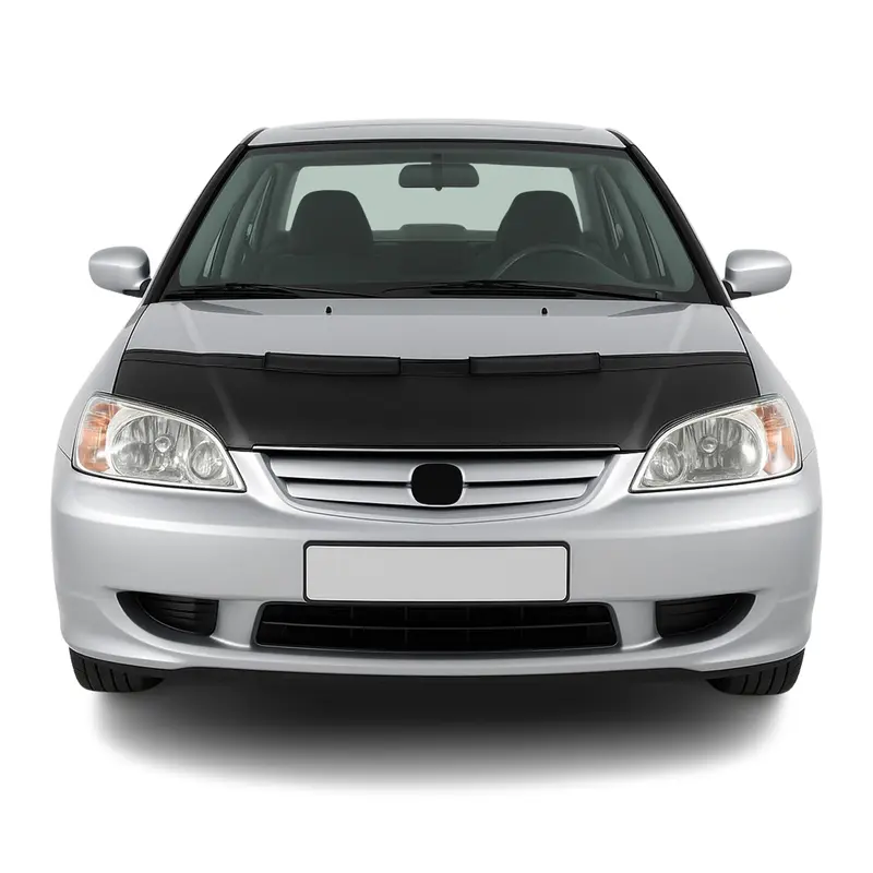 Protège Capot pour Honda Civic 2001-2006 Masque de voiture vinyle Noir