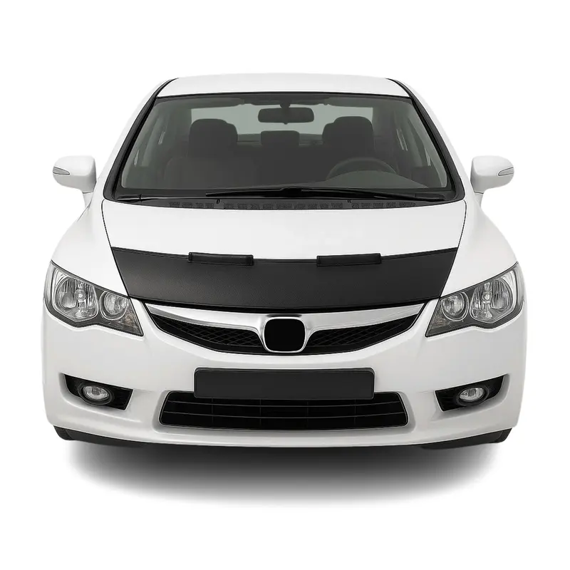 Protège Capot pour Honda Civic 2006-2012 Masque de voiture vinyle Noir