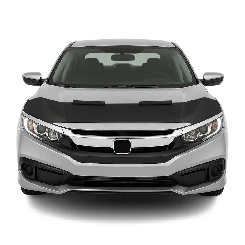 Protège Capot pour Honda Civic FC 2017-2021 Masque de voiture vinyle Noir