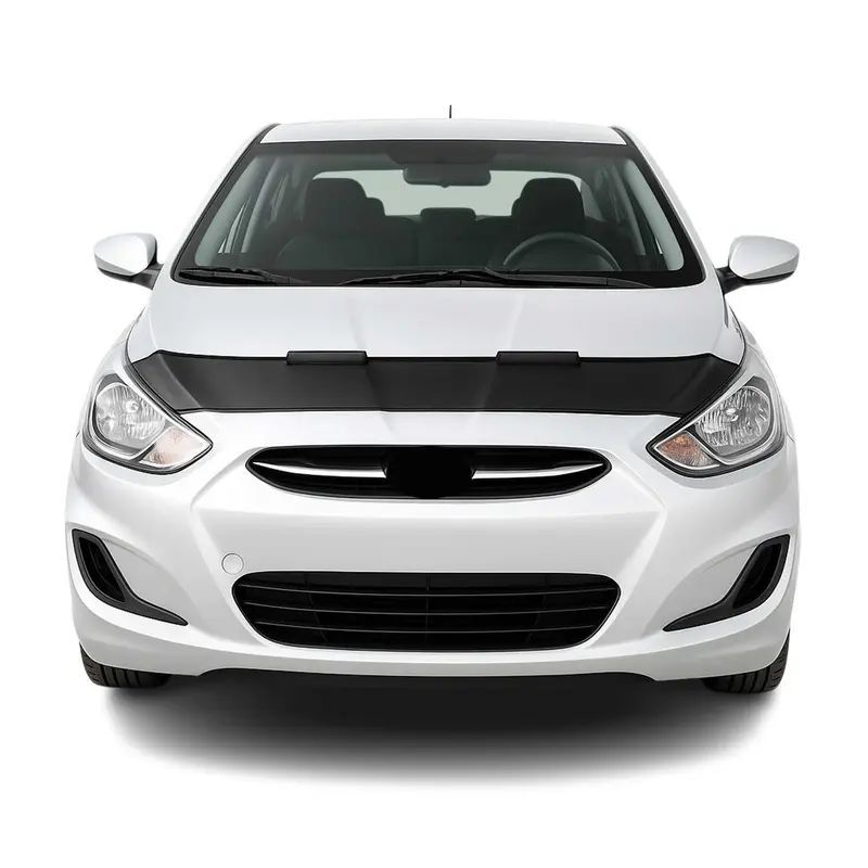 Protège Capot pour Hyundai Accent Blue 2011-2017 Masque de voiture vinyle Noir