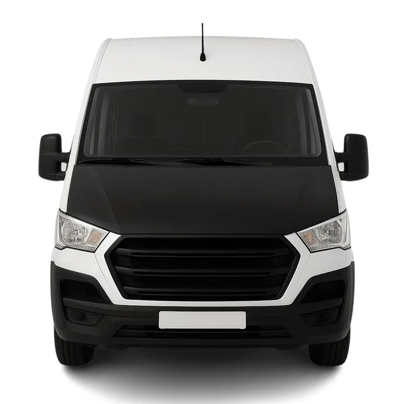 Protège Capot pour Hyundai H-350 2014-2026 Masque de voiture vinyle Noir