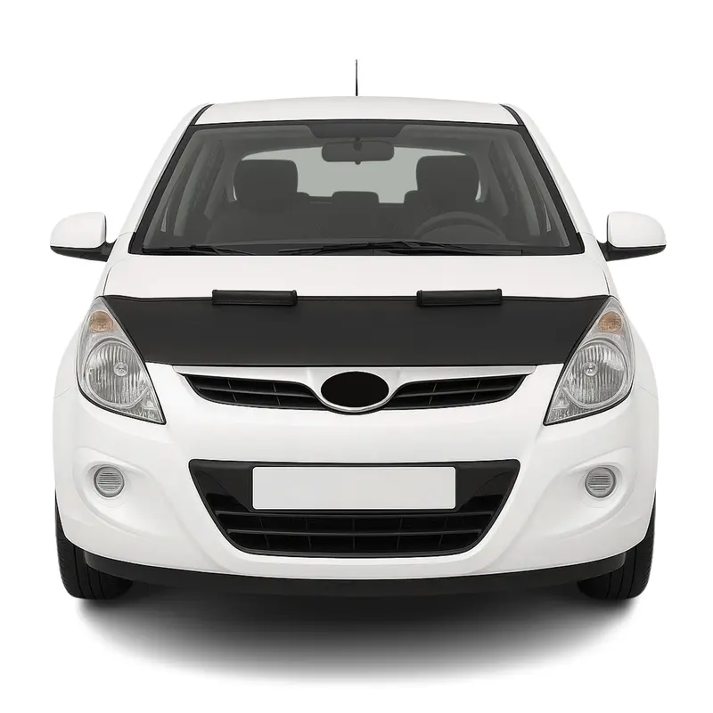 Protège Capot pour Hyundai i20 2008-2012 Masque de voiture vinyle Noir