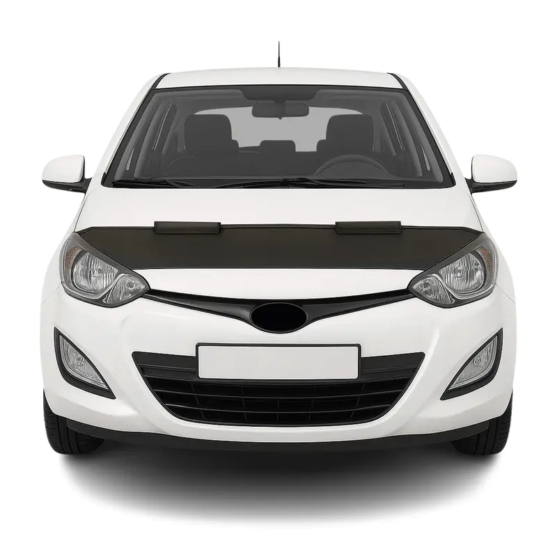 Protège Capot pour Hyundai i20 2012-2014 Masque de voiture vinyle Noir