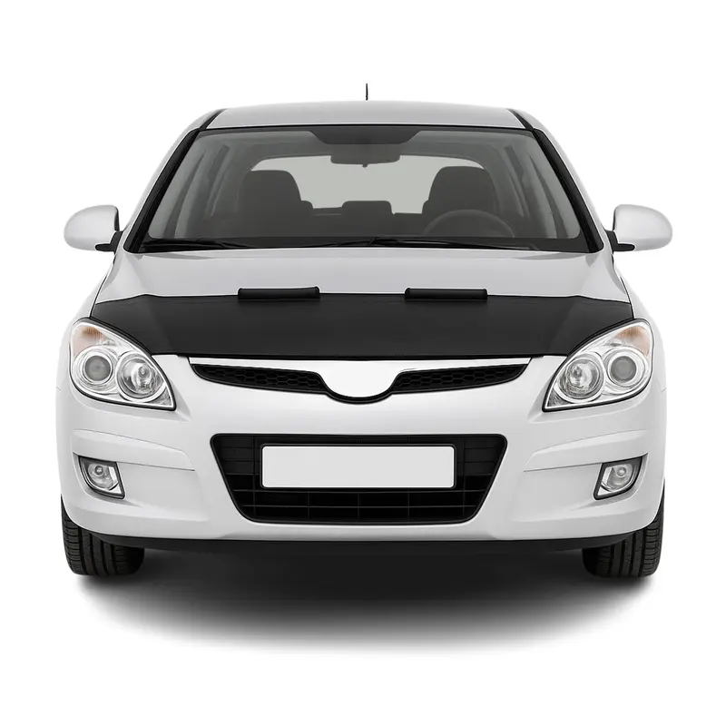 Protège Capot pour Hyundai i30 2007-2012 Masque de voiture vinyle Noir