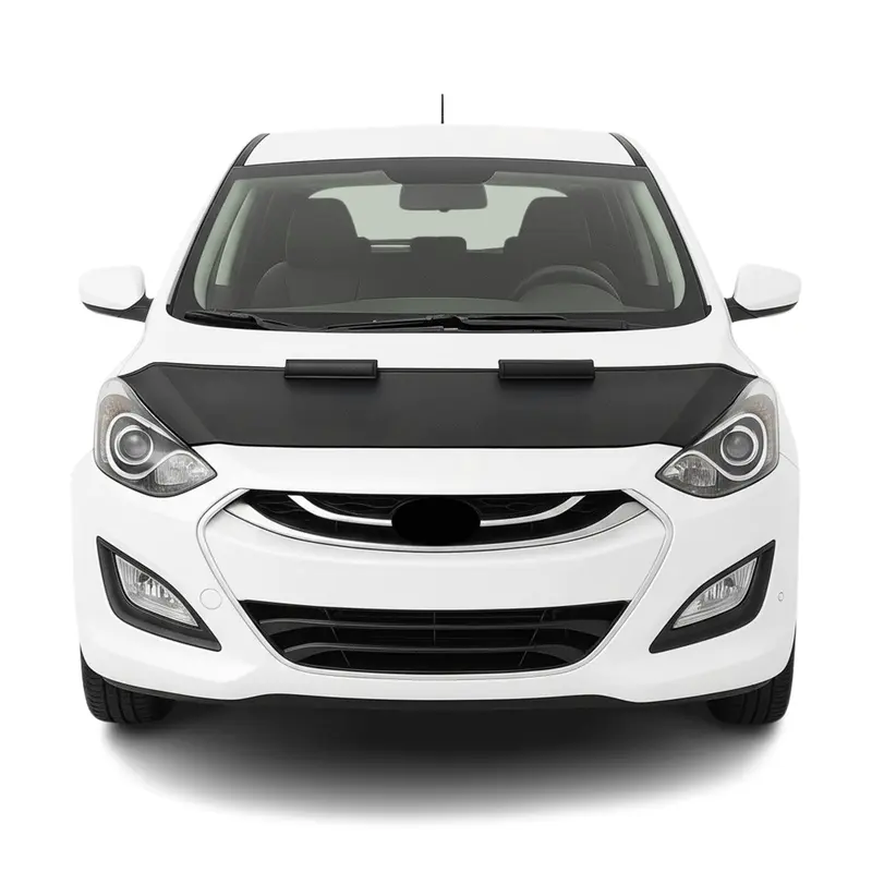 Protège Capot pour Hyundai i30 2012-2017 Masque de voiture vinyle Noir