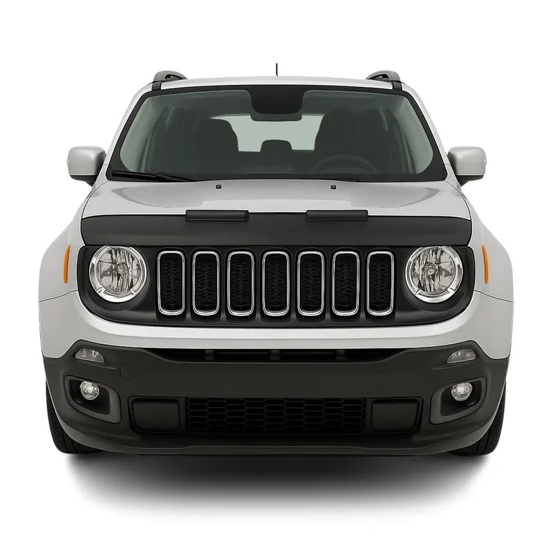 Protège Capot Pour Jeep Renegade 2014-2024 Masque De Voiture Vinyle Noir