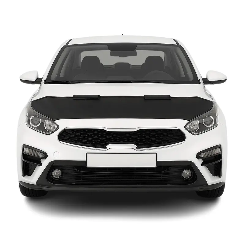 Protège Capot pour Kia Forte 2018-2024 Masque de voiture vinyle Noir