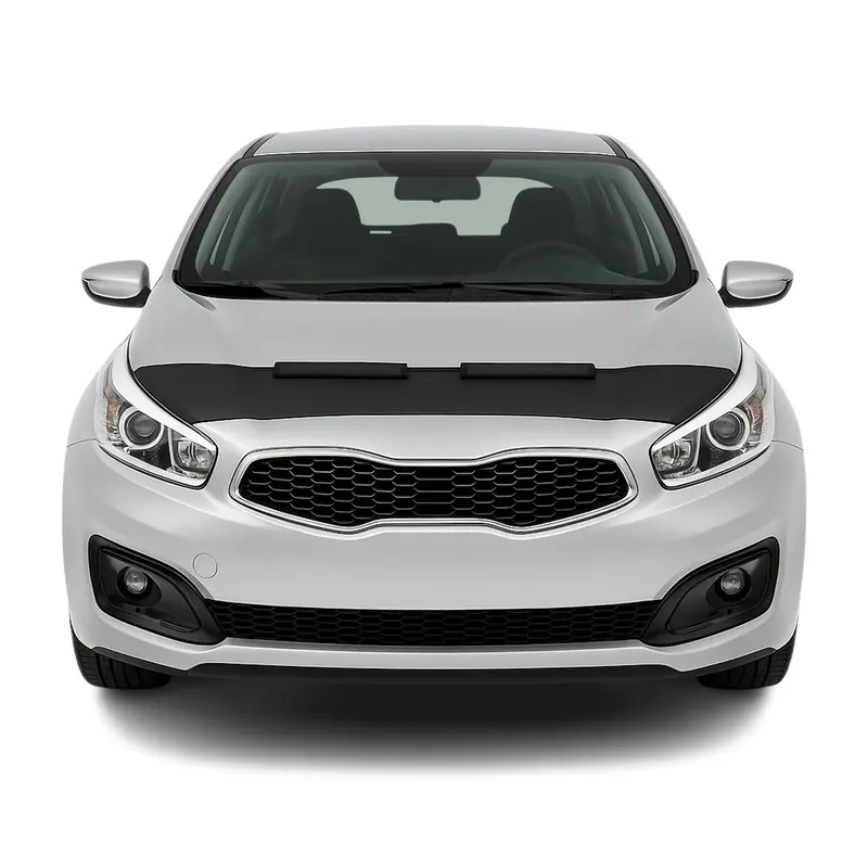 Protège Capot pour Kia Kia Cee'D 2012-2016 Masque de voiture vinyle Noir