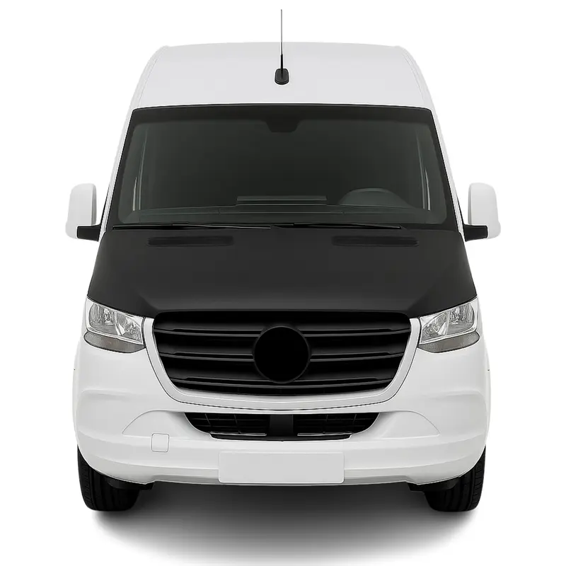 Protège Capot pour Mercedes Sprinter W907 2018-2026 Masque vinyle Noir complète