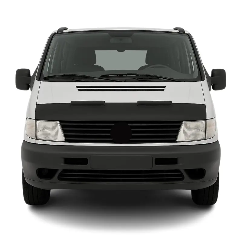 Protège Capot pour Mercedes Vito W638 1996-2003 Masque de voiture vinyle Noir