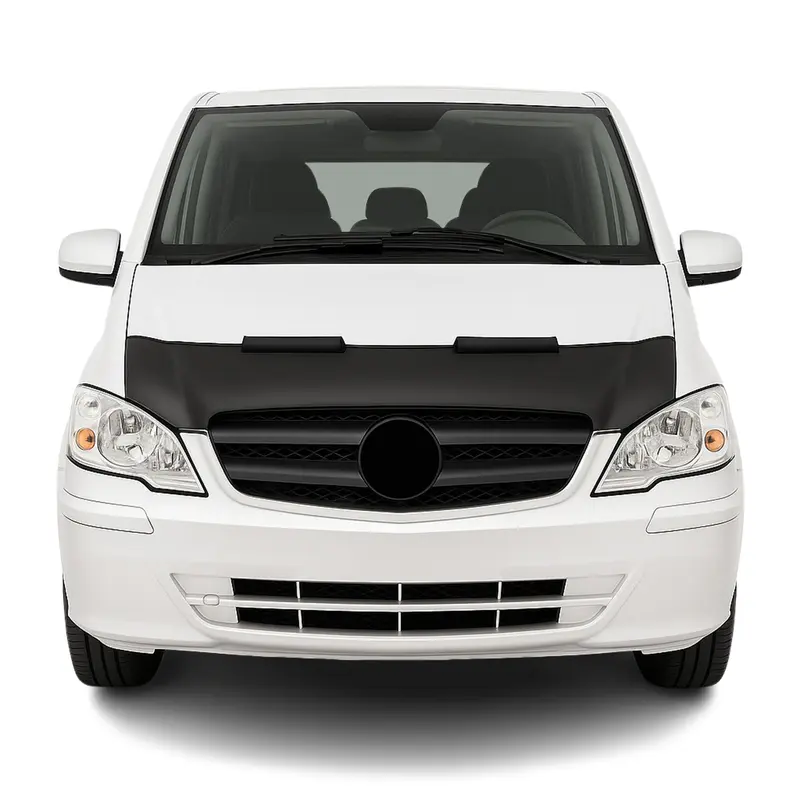 Protège Capot pour Mercedes Vito W639 2003-2014 Masque de voiture vinyle Noir