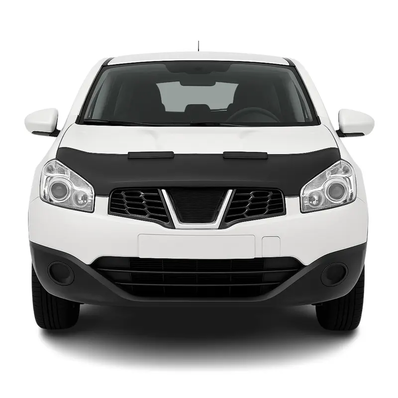Protège Capot pour Nissan Qashqai J10 2007-2014 Masque de voiture vinyle Noir