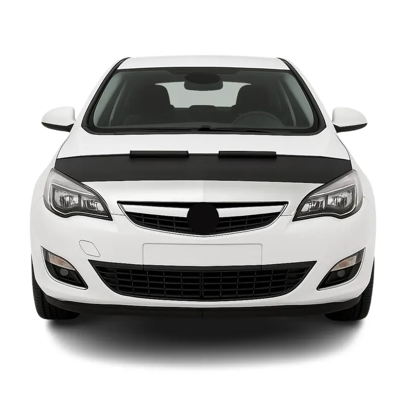Protège Capot pour Opel Astra J 2009-2015 Masque de voiture vinyle Noir
