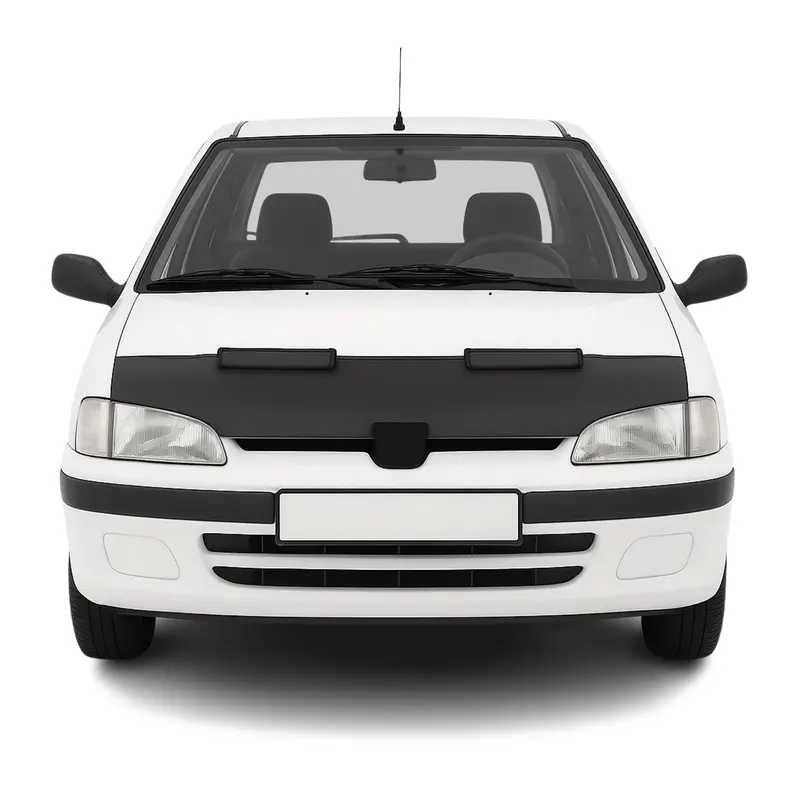 Protège Capot pour Peugeot 106 1992-2002 Masque de voiture vinyle Noir