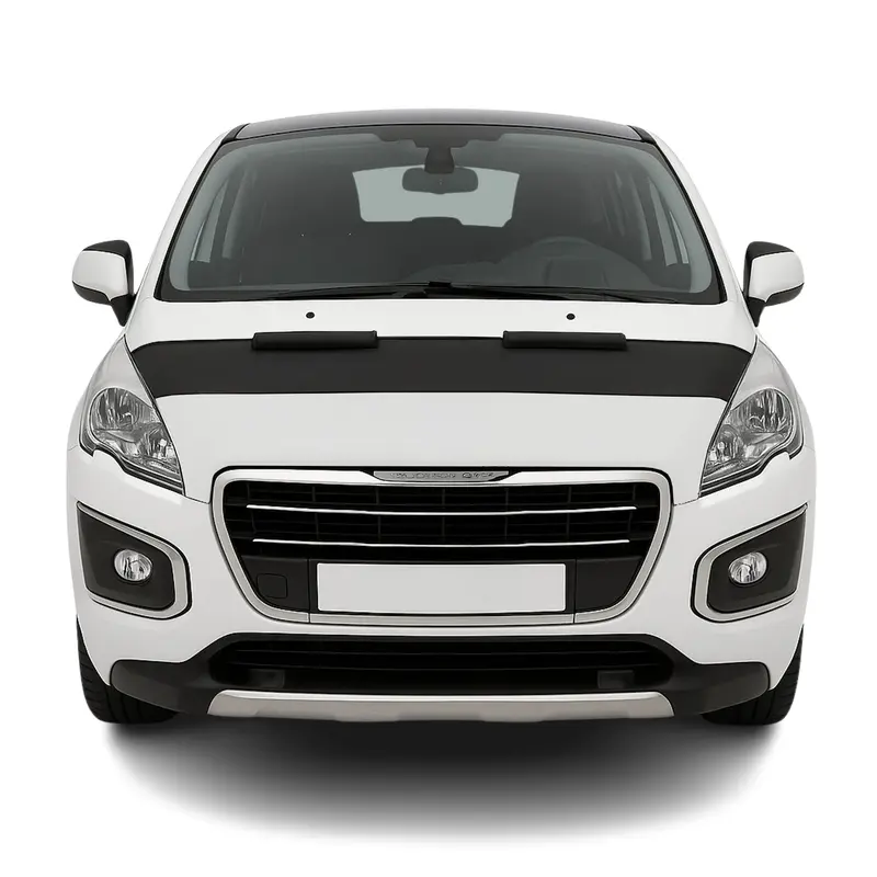 Protège Capot pour Peugeot 3008 2010-2016 Masque de voiture vinyle Noir