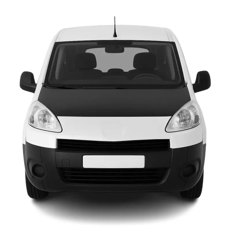 Protège Capot pour Peugeot Partner Tepee 2008-2018 Masque de voiture vinyle Noir