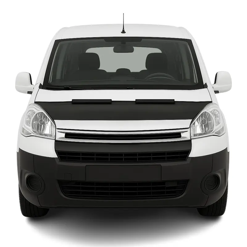 Protège Capot pour Peugeot Partner Tepee Citroen Berlingo 2008-2018 vinyle Noir