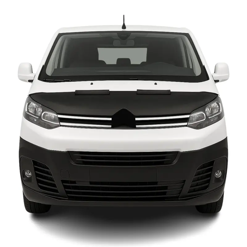Protège Capot pour Peugeot Traveller 2016-2026 Masque de voiture vinyle Noir