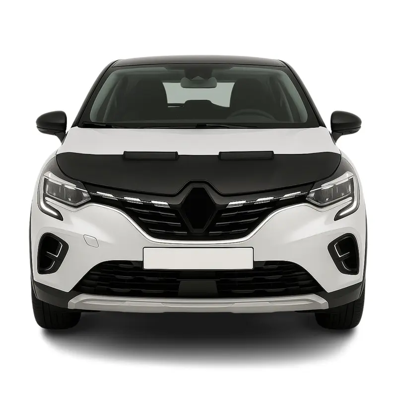 Protège Capot pour Renault Captur 2013-2019 Masque de voiture vinyle Noir