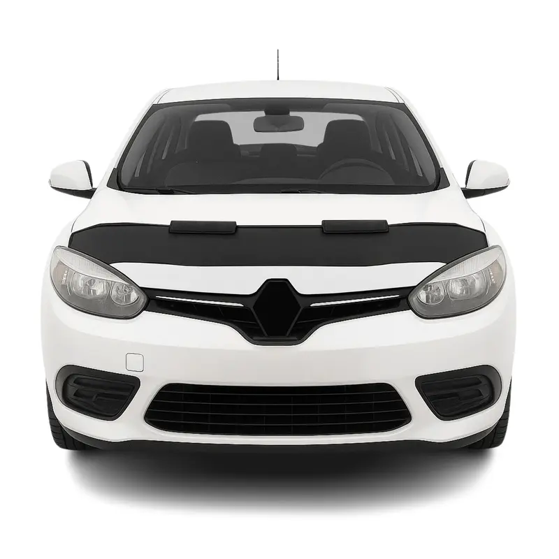 Protège Capot pour Renault Fluence 2010-2015 Masque de voiture vinyle Noir