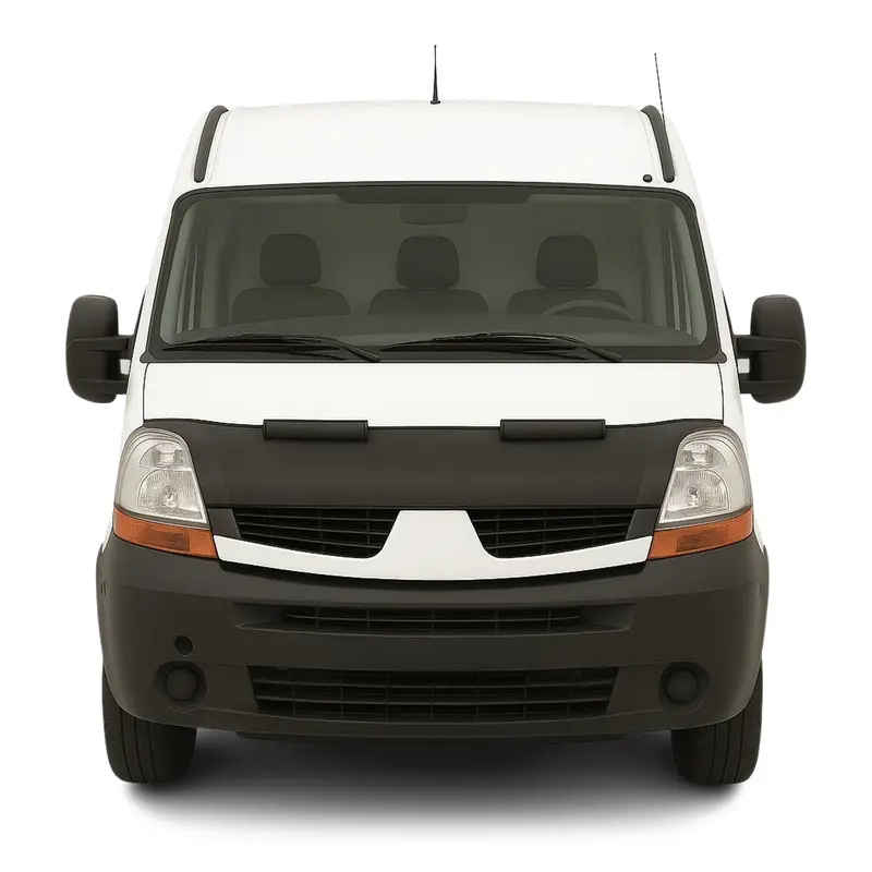 Protège Capot pour Renault Master 2003-2010 Masque de voiture vinyle Noir