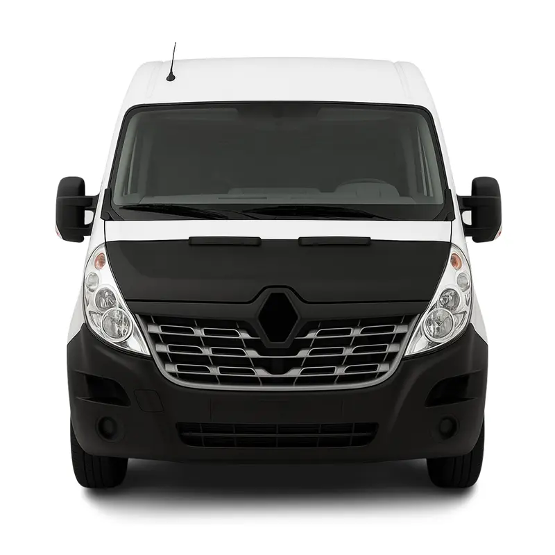 Protège Capot pour Renault Master 2010-2014 Masque de voiture vinyle Noir