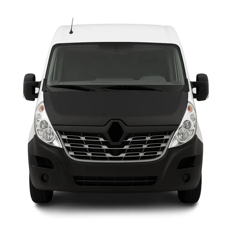 Protège Capot pour Renault Master 2014-2020 Masque voiture vinyle Noir complète