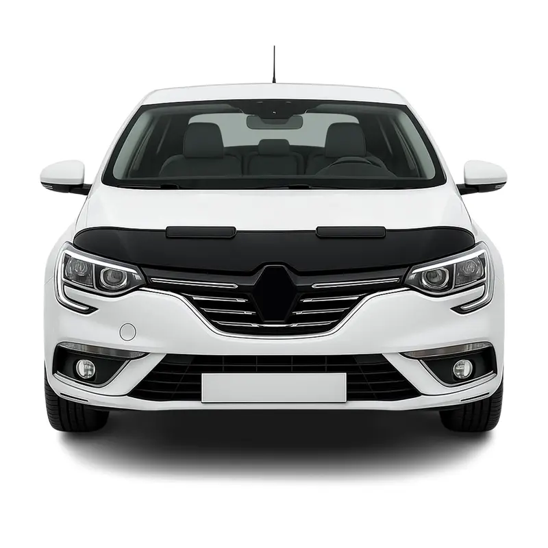Protège Capot pour Renault Megane Berline 2016-22 Masque de voiture vinyle Noir
