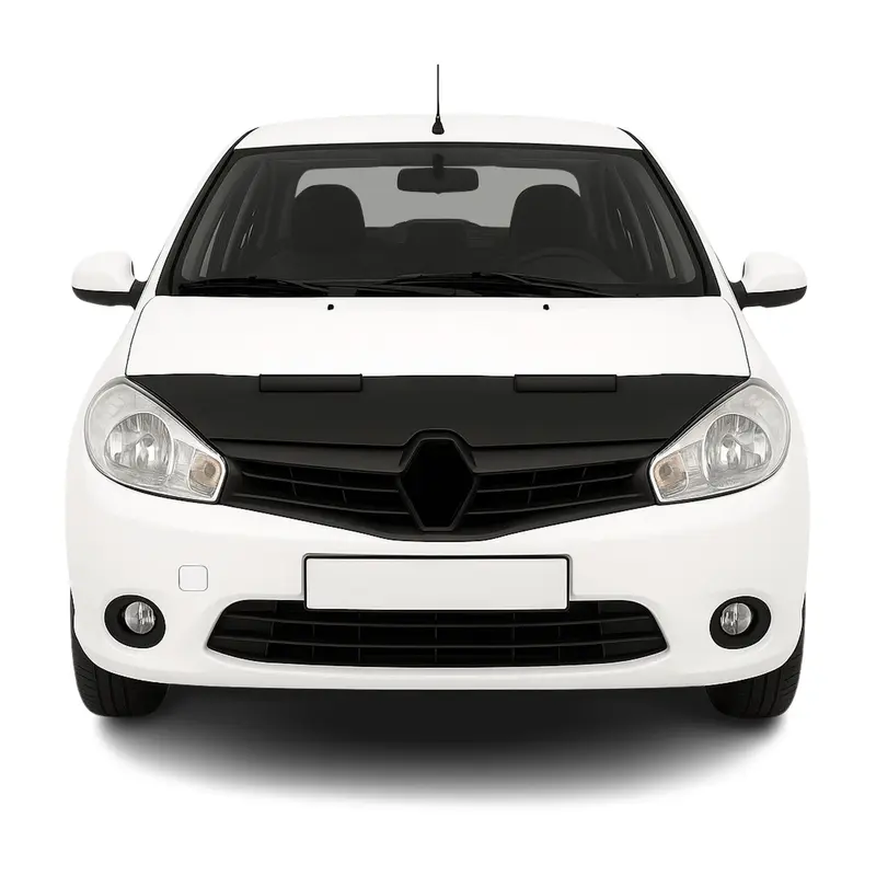 Protège Capot pour Renault Symbol 2009-2013 Masque de voiture vinyle Noir