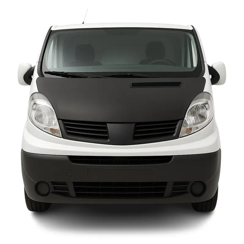 Protège Capot pour Renault Trafic 2001-2014 Masque de voiture vinyle Noir