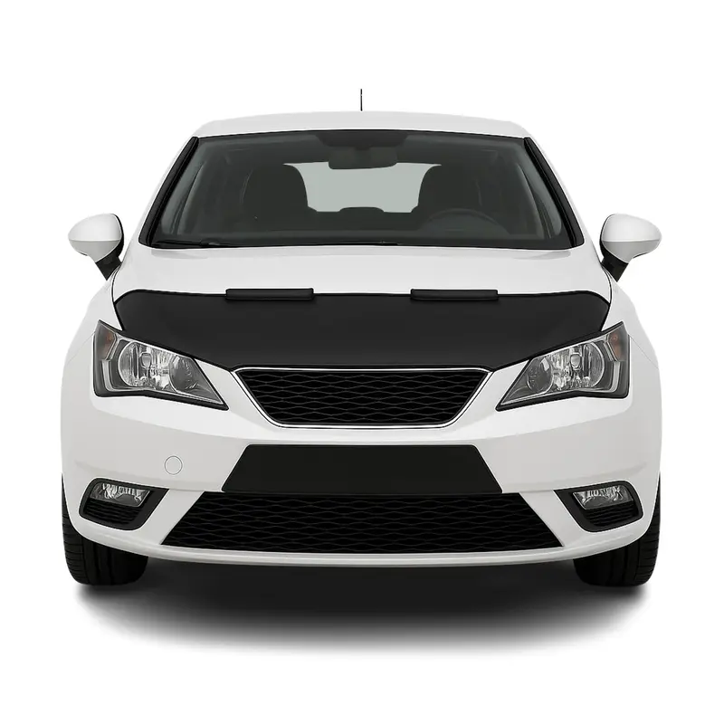 Protège Capot pour Seat Ibiza 2008-2017 Masque de voiture vinyle Noir