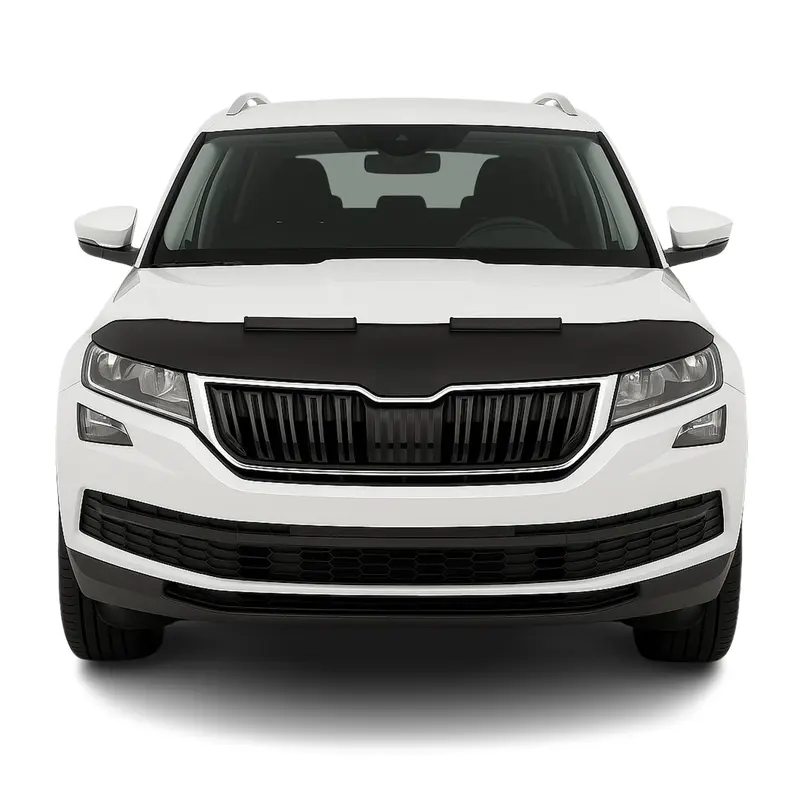 Protège Capot pour Skoda Kodiaq 2016-2026 Masque de voiture vinyle Noir