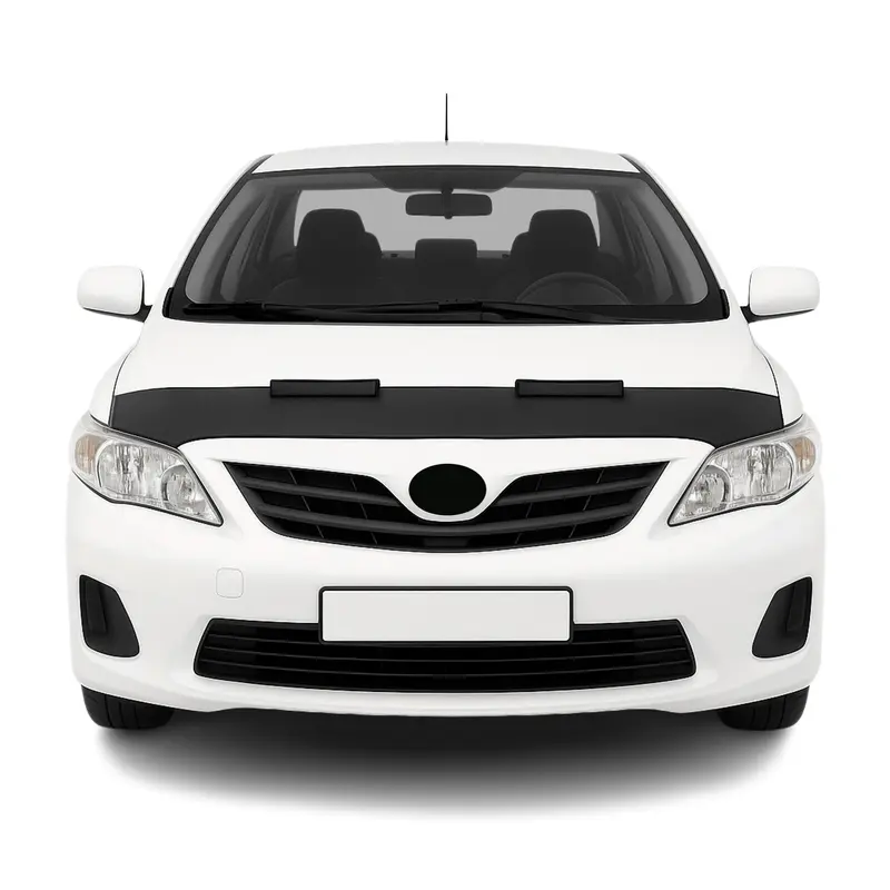 Protège Capot pour Toyota Corolla Berline 2007-13 Masque de voiture vinyle Noir