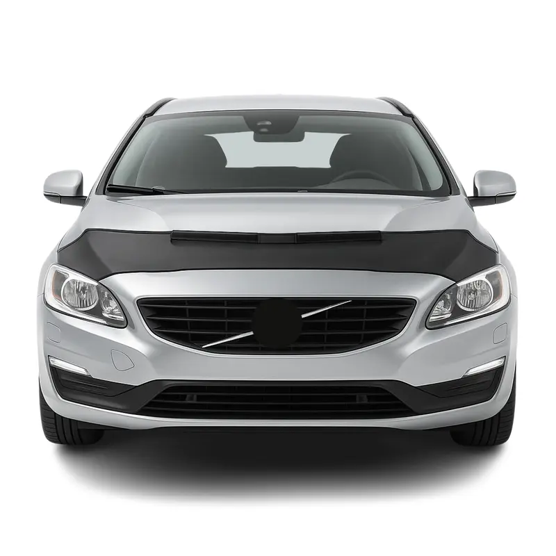 Protège Capot pour Volvo V60 2013-2018 Masque de voiture vinyle Noir